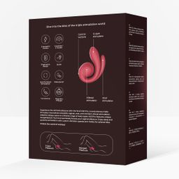 Snail vibe GIZI Pro - Drievoudige Stimulator - Bordeaux (8721325867117)