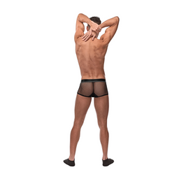 Male power Mini Cockring Kort met Rode Cockring - L - Zwart (845830095877)