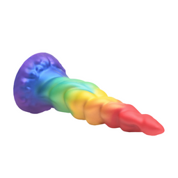 Xr brands Magic Rider - Eenhoorn Silicone Dildo - Regenboog (848518057938)