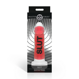 Xr brands SLUT - Siliconen Dildo - Rood (848518058416)