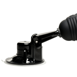 Xr brands Ultimate Power Pounder - Vibrerende en Duwende Siliconen Dildo met Afstandsbediening - Zwart (848518057464)