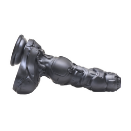 Xr brands Cyborg Cock - Duwende en Vibrerende Siliconen Dildo - Zilver (848518055828)