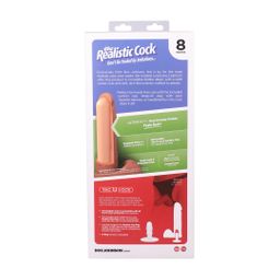 Doc johnson Realistische Cock met Ballen - Verwijderbare Vac-U-Lock Zuignap - ULTRASKYN - 8 / 21 cm - Vanille (782421005665)