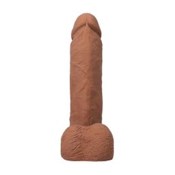 Doc johnson Realistische Cock met Ballen - Verwijderbare Vac-U-Lock Zuignap - ULTRASKYN - 8 / 21 cm - Karamel (782421014322)