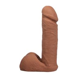 Doc johnson Realistische Cock met Ballen - Verwijderbare Vac-U-Lock Zuignap - ULTRASKYN - 6 / 16,5 cm - Karamel (782421014315)