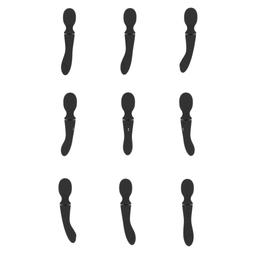 Vive by shots Nami - Pulse Wave Vibrating Wand - Zwart (7423522539545)