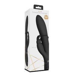 Vive by shots Halo - Ring Rabbit Vibrator - Zwart (8714273545022)