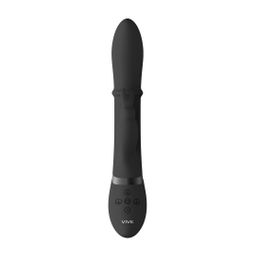 Vive by shots Halo - Ring Rabbit Vibrator - Zwart (8714273545022)