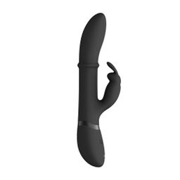 Vive by shots Halo - Ring Rabbit Vibrator - Zwart (8714273545022)