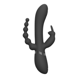 Vive by shots Rini - Pulse Wave Vibrerende Dubbele Penetratie Rabbit - Zwart (7423522539521)