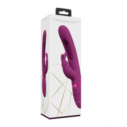 Vive by shots Mika - Triple Motor - Vibrerende Rabbit met Innovatieve G-Spot Flapper Stimulator - Roze (8714273051844)