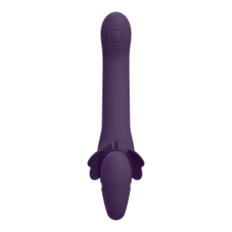 Vive by shots Satu - Pulse-Wave en Vibrerende Strapless Strapon - Paars (7423522538531)