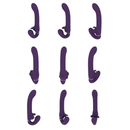 Vive by shots Satu - Pulse-Wave en Vibrerende Strapless Strapon - Paars (7423522538531)