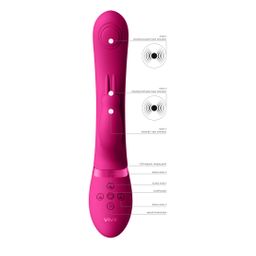 Vive by shots Mei - Dual Pulse-Wave Vibrating C-spot G-Spot Rabbit - Roze (7423522631614)