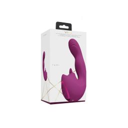 Vive by shots Yumi - Triple Motor G-Spot Vinger Beweging Vibrator en Flickering Tongue Stimulator - Roze (8714273051882)