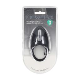 Levelz by shots Verstelbare Vibrerende Siliconen Cockring - Zwart (8714273066930)