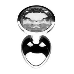 Xr brands Duidelijke Gem Anal Plug Klein - Duidelijk (848518029980)