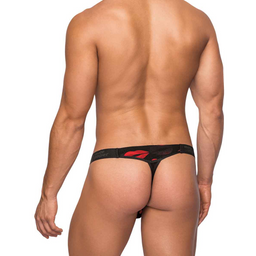 Male power Microstring - S/M - Zwart (845830073554)