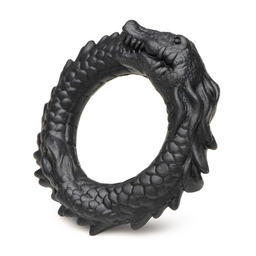 Xr brands Zwarte Caiman - Silicone Cockring - Zwart (848518053312)