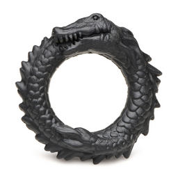 Xr brands Zwarte Caiman - Silicone Cockring - Zwart (848518053312)