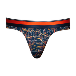 Male power Tanga - S/M - Marine Marmer (845830094825)