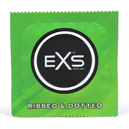 EXS Ribbed Dotted en Flared - Condoms - 3 Stuks (5027701007133)