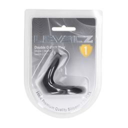 Levelz by shots Double O Silicone Cockring - M - Zwart (8714273063403)