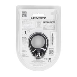 Levelz by shots Vloeibare Siliconen Enkele Gewogen Bal Cockring - Zwart (8714273063878)