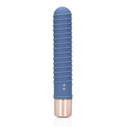 Loveline by shots Geribbelde Mini Vibrator - Blue Horizon (8714273049353)
