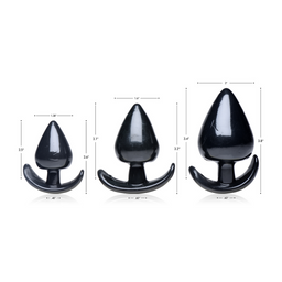 Xr brands Triple Spades - 3 Delige Anale Plug Set (848518036117)