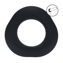 Levelz by shots Ergo Liquid Silicone Cockring - Zwart (8714273062147)
