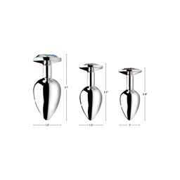 Xr brands Rainbow Prism - Butt Plug - Medium Rainbow Prism - Butt Plug - Medium (848518036643)