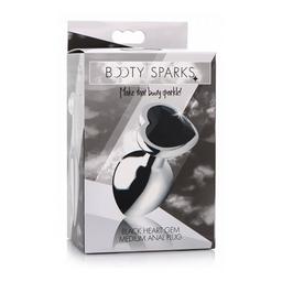 Xr brands Zwarte Hart - Butt Plug - Medium (848518037961)