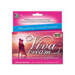 Swiss navy Viva Cream - Stimulating Cream for Women - 0.3 fl oz / 10 ml - 3 Pieces (699439004026)