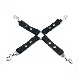 Red leather Leren BDSM Knoop met Haken - Zwart (3701019810594)