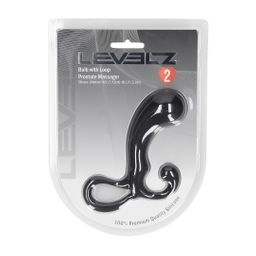 Levelz by shots Lamp met Lussen Silicoon Prostaat Massager - M - Zwart (8714273066435)