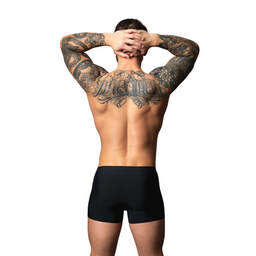 Male power Pouch Short - XL - Zwart/Rood (845830094917)