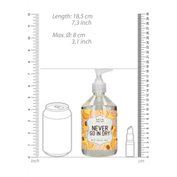 S-line by shots Never Go In Dry - Waterbased Anal Lubricant - 17 fl oz / 500 ml (7423522454466)