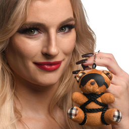 Xr brands Touw Teddybeer Sleutelhanger - Bruin (848518050540)