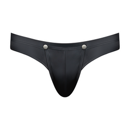 Male power Snap Off Tanga - S/M - Zwart (845830094689)