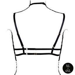 Le désir by shots Triangel bh met open cups, nekband en verstelbare bandjes - Zwart (8714273043597)