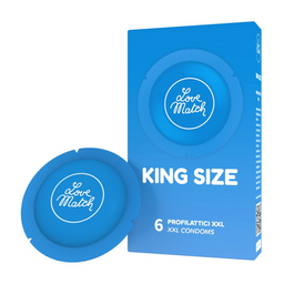 Love match King Size - Condooms - 2.4 / 60 mm - 6 Stuks (8052742680073)