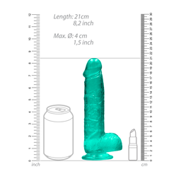 Realrock by shots Realistische Dildo met Ballen - 8 / 21 cm (7423522631683)