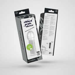 Crushious Geribbelde Penis Sleeve - Transparant (799632355373)