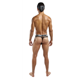 Male power Lo Rise Thong - L/XL - Zwart (845830071499)