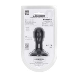 Levelz by shots Enkele Rammelaar Vloeibare Siliconen Anale Plug - S - Zwart (8714273065063)