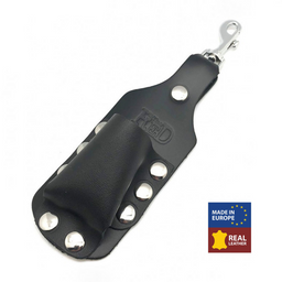 Red leather Leren Aroma Fles Houder - Groot - Zwart (3701019811164)