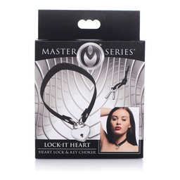 Xr brands Lock-It - Choker met Hart Slot en Sleutel (848518037237)