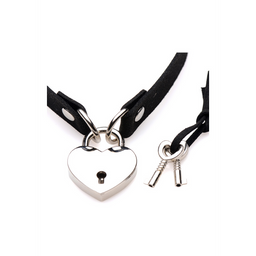 Xr brands Lock-It - Choker met Hart Slot en Sleutel (848518037237)