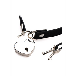 Xr brands Lock-It - Choker met Hart Slot en Sleutel (848518037237)